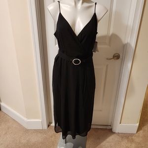 Row A black new dress with straps size large Nordstrom